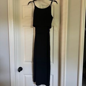 Olivia Grey Black Spaghetti Straps dress - small defect